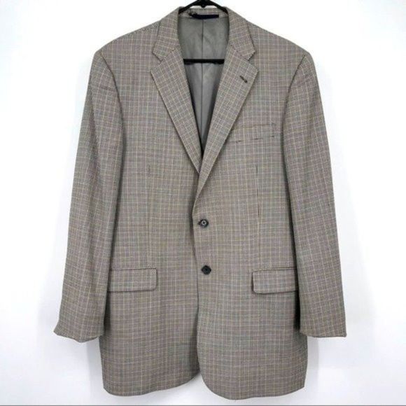 Burberry Tan Plaid Blazer - Picture 1 of 6